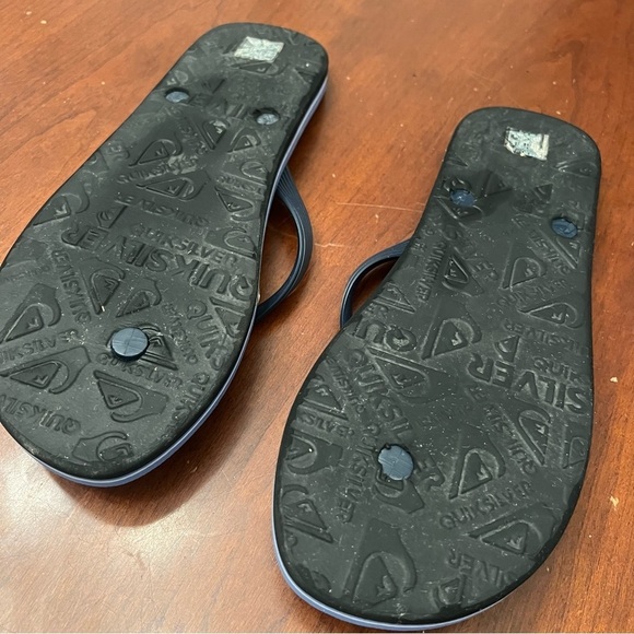 Men’s new Quiksilver blue striped foam flip flops size 13 - Picture 5 of 5